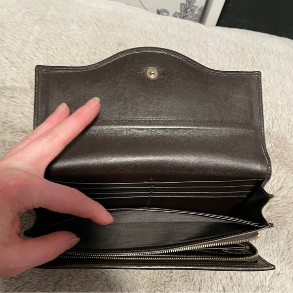 EUC Gucci Double GG Sukey Continental Long Wallet w/signature GG Supreme canvas - Picture 14 of 16